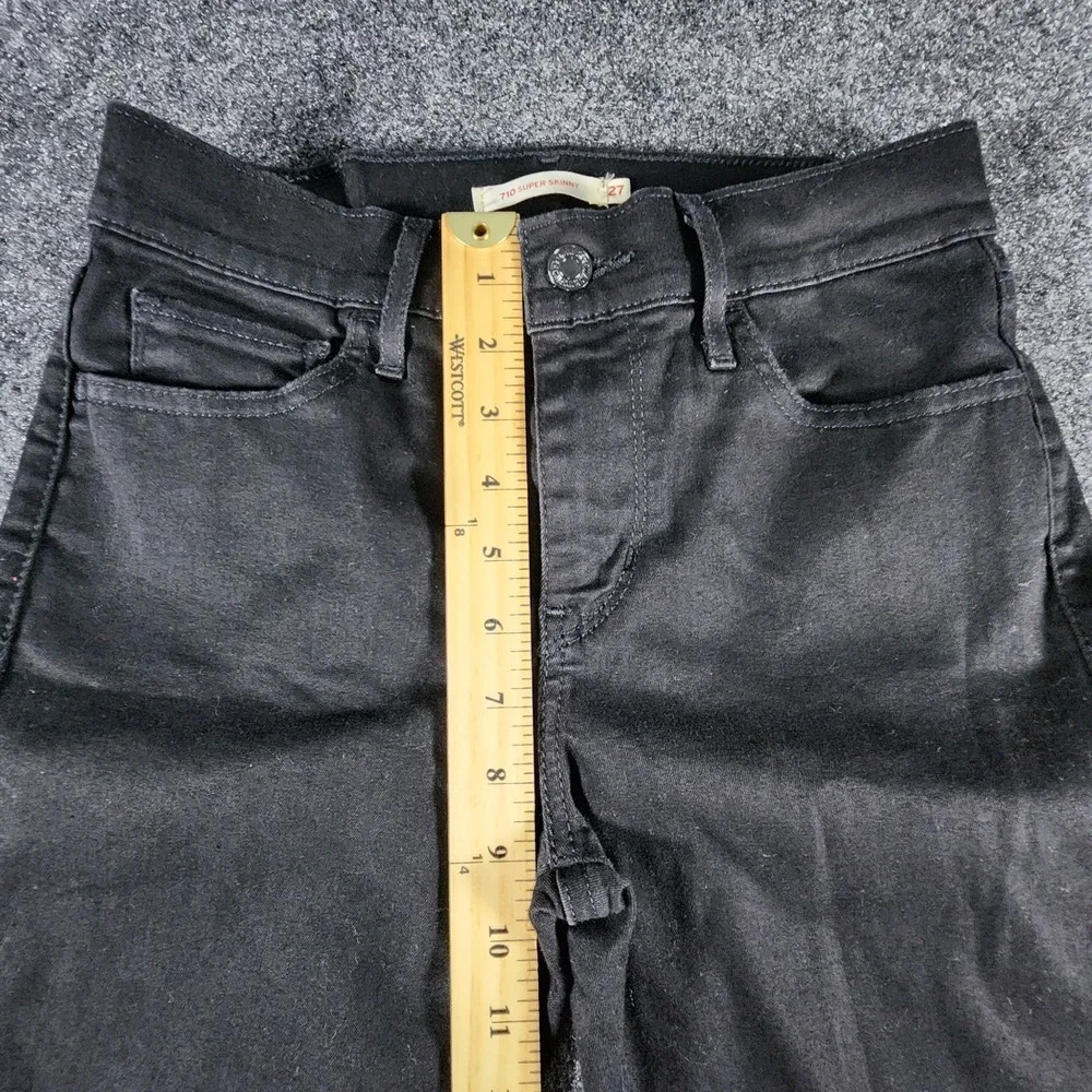 Lot 3 Levi's Jeans 1 720‎ & 2 710 Skinny Fit Women's Size 26/27 Black Gray